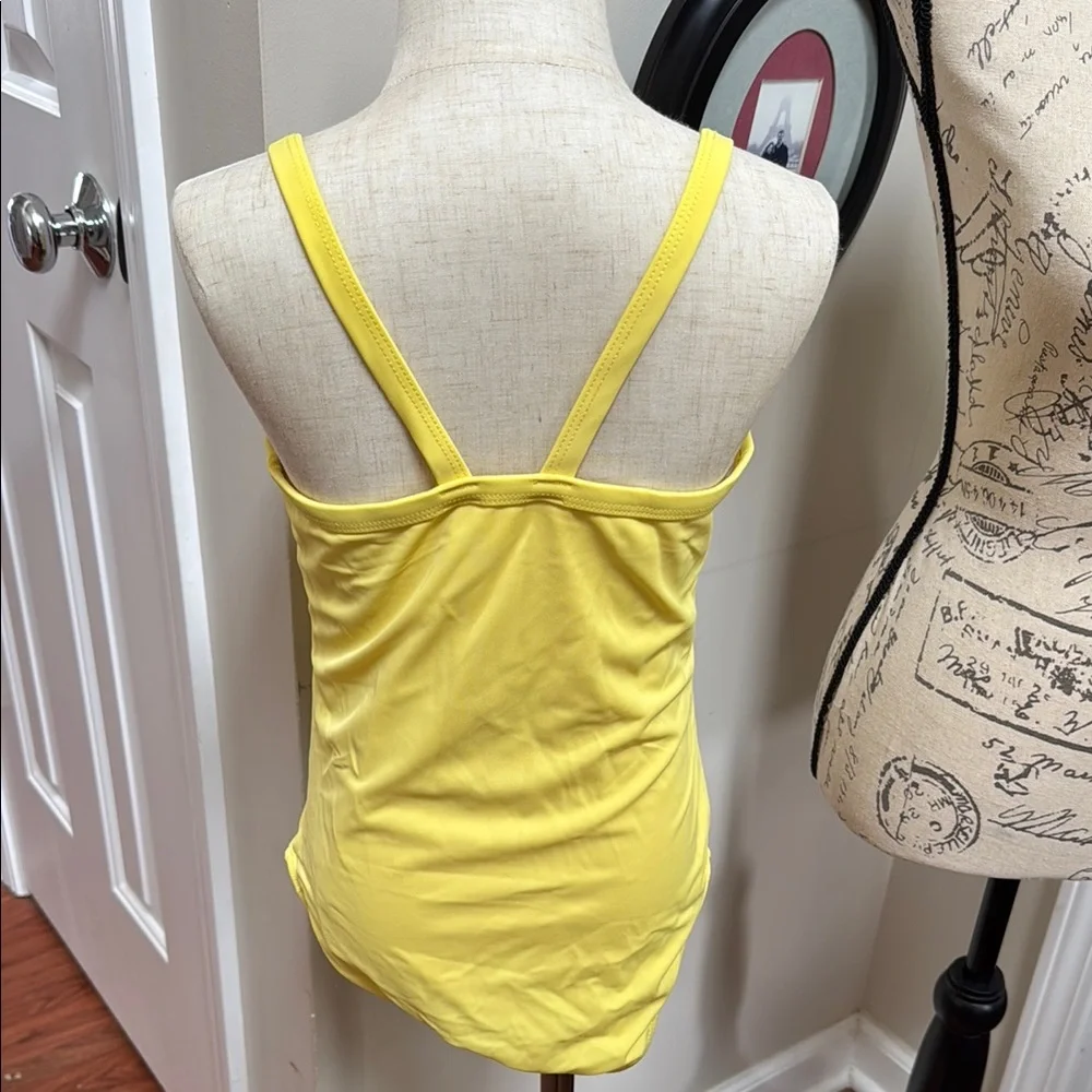 🩱Gymboree Girls Yellow Butterfly Kids Swimsuit One-Piece Bathing Suit Swim
